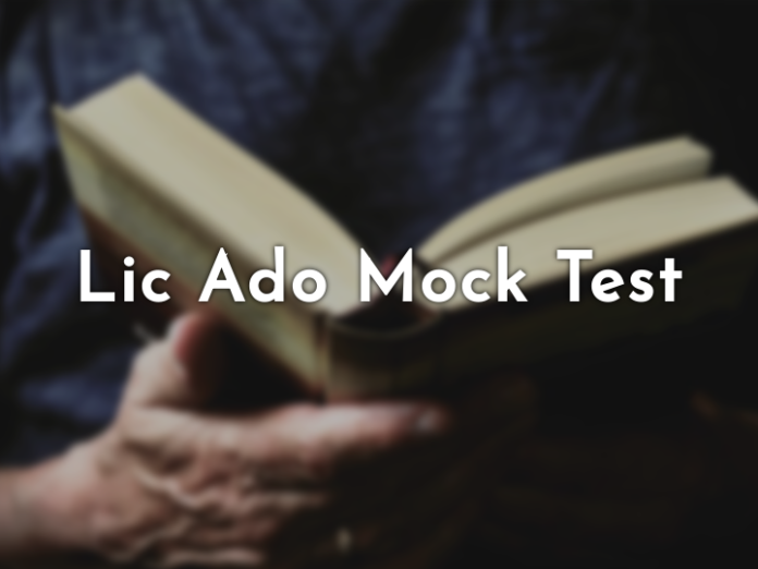 LIC ADO Mock Test 2023