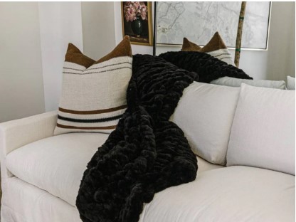 black throw blanket