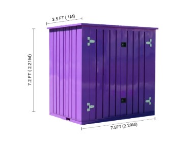 3.5 x 7.5 storage unit