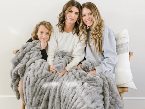 Gray blankets