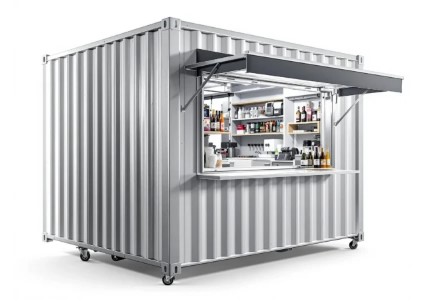 13-foot kiosk unit